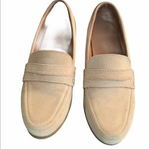 Barely worn suede loafers